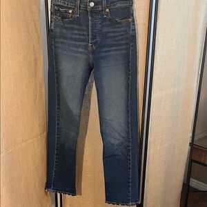 Levi's Dark Blue Wedgie Straight Jeans